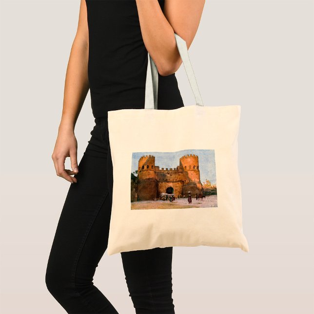 Rom Castle Tote Bag Tygkasse (Skapare uppladdad)