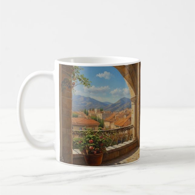 Rom City Art Ceramic Mugg (Vänster)