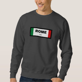 Rom City i italienska Flagga Färg Lång Ärmad Tröja