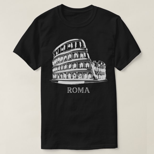 Rom Colosseum Italien Italia Roman Amphitheater I  T Shirt (Design framsida)