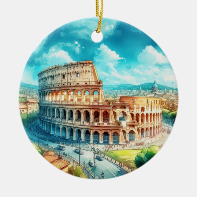 Rom Colosseum jul Ornament (Framsidan)