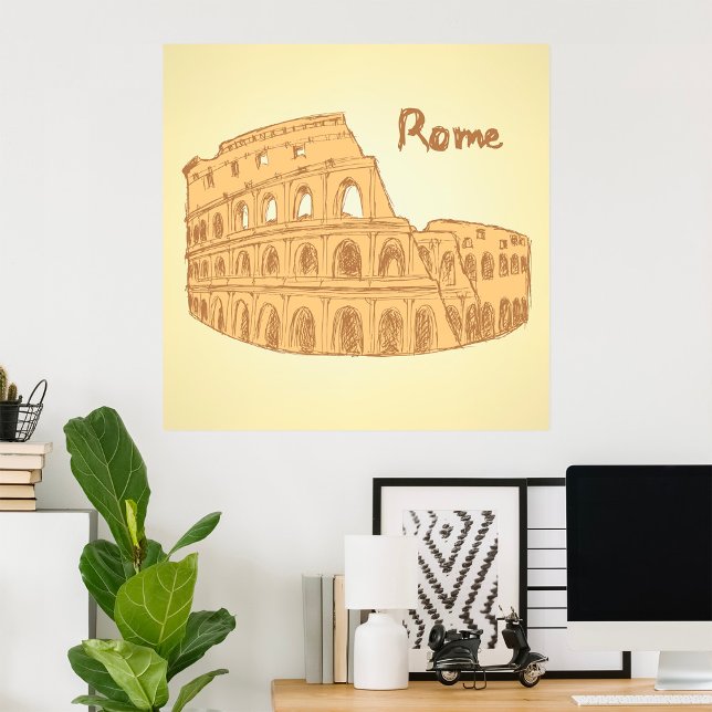 Rom Colosseum Sketch Poster (Skapare uppladdad)