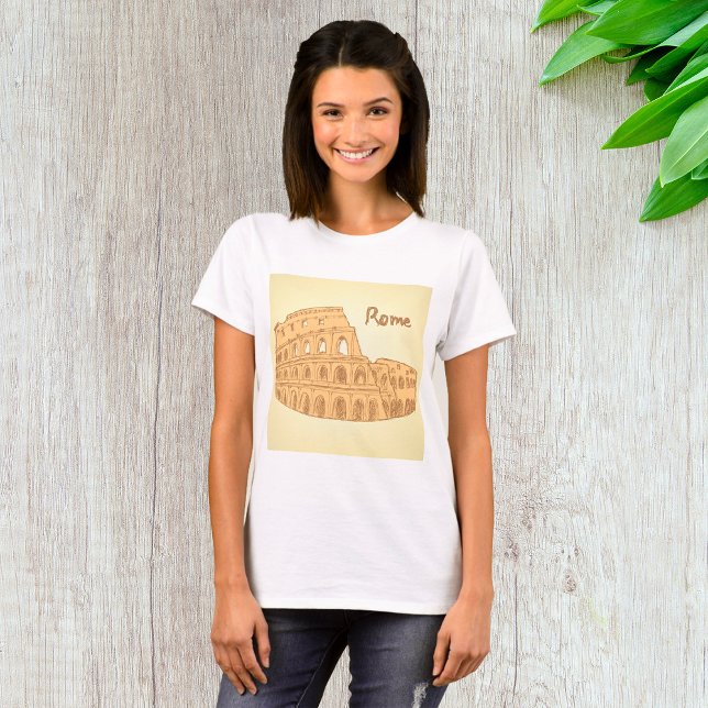 Rom Colosseum Sketch Womens T Shirt (Skapare uppladdad)