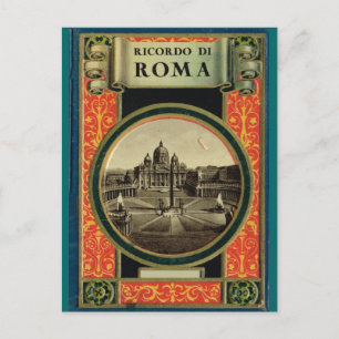 Rom, dekorerat ram vykort