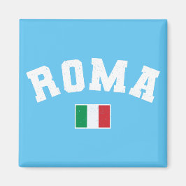 Rom Distress Athletic Typography w Italy Flagga Magnet