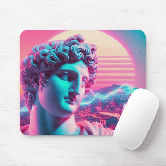 Rom | Eterisk Drömlik Urban Vaporwave Retrowave Musmatta (Med mus)