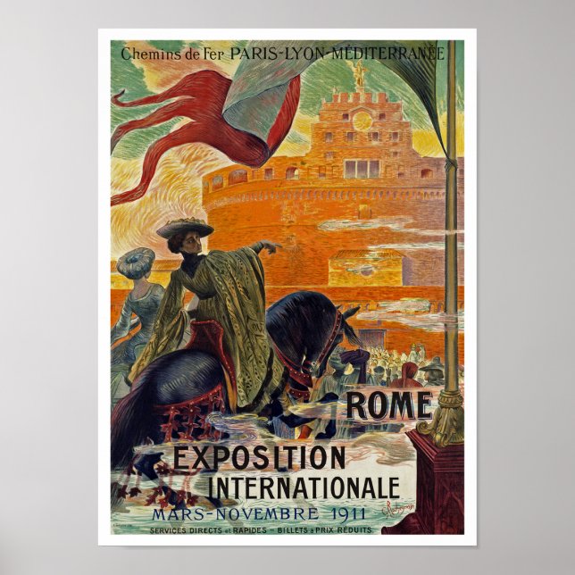 Rom ~ Exposition International 1911 Poster (Framsidan)