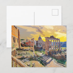 Rom Forum Romanum Architecture Italien #3 Vykort