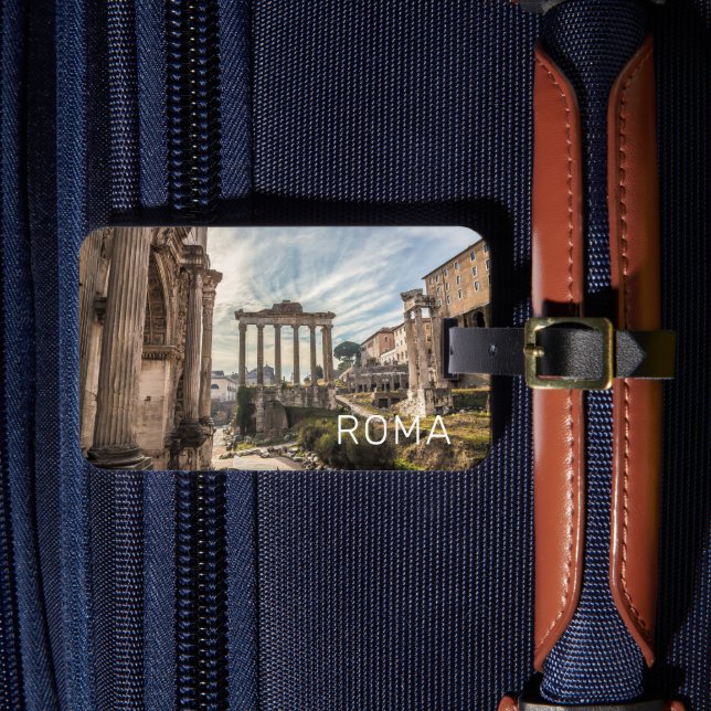 Rom Forum Romanum Italien Helgdag Souvenir Bagagebricka (Framsida Insitu 4)