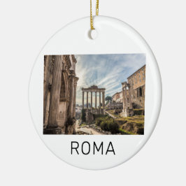 Rom Forum Romanum Italien Helgdag Souvenir Julgransprydnad Keramik