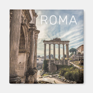 Rom Forum Romanum Italien Helgdag Souvenir Magnet