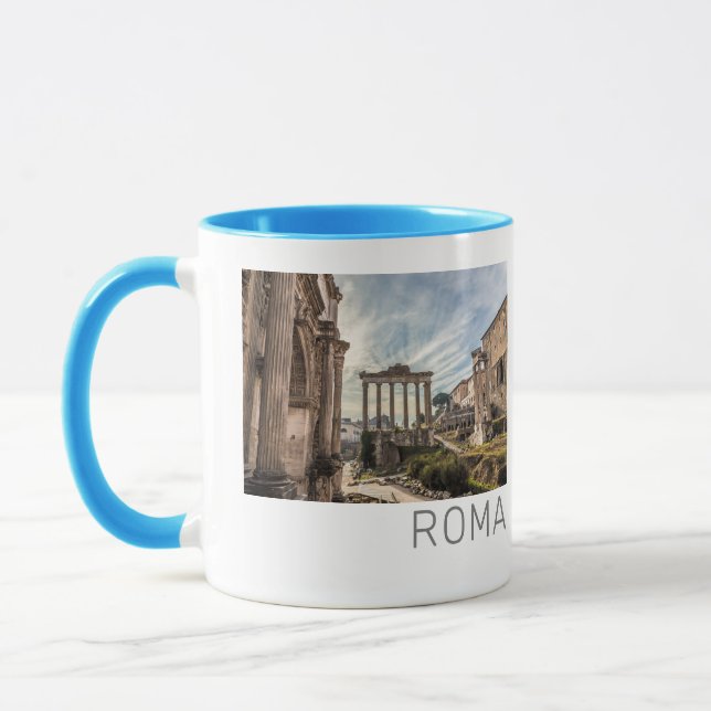 Rom Forum Romanum Italien Helgdag Souvenir Mugg (Vänster)