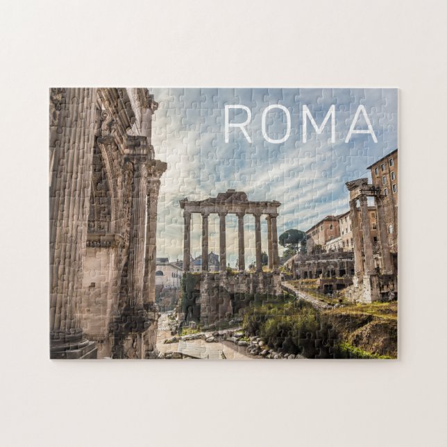 Rom Forum Romanum Italien Helgdag Souvenir Pussel (Horisontell)
