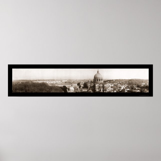 Rom från Vatikanfoto 1909 Poster (Framsidan)
