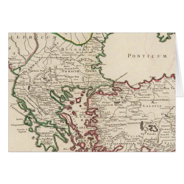 Rom, Grekland, Turkiet 3 Hälsningskort (Framsidan Horizontal)