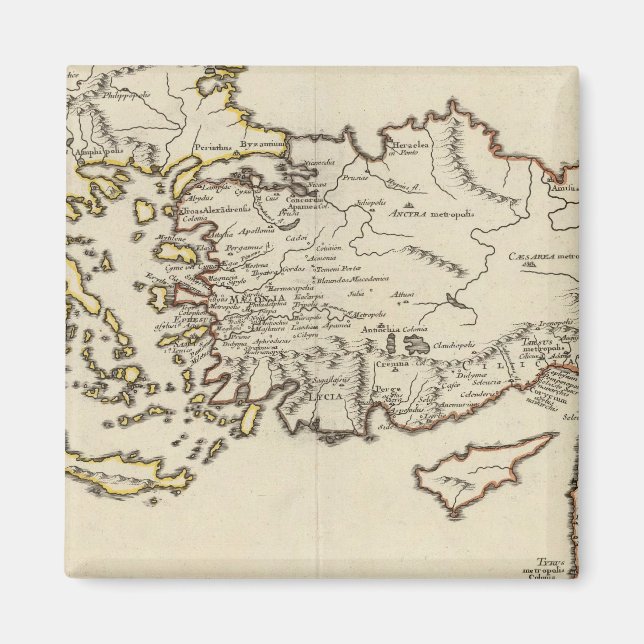 Rom, Grekland, Turkiet Magnet (Framsidan)