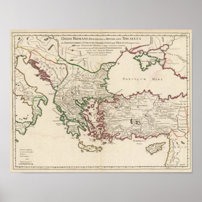 Rom, Grekland, Turkiet Poster (Framsidan)