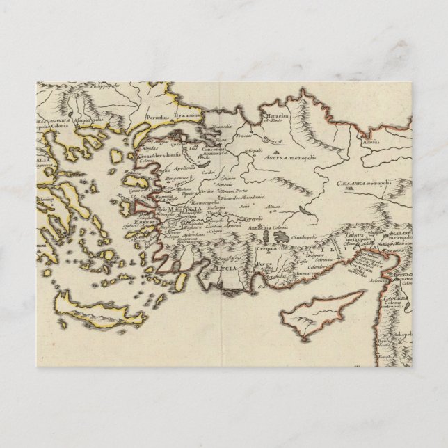 Rom, Grekland, Turkiet Vykort (Framsida)
