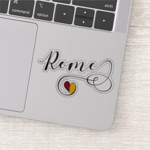 Rom Heart Flagga Klistermärken