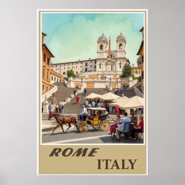 Rom, Italien affisch  (Framsidan)