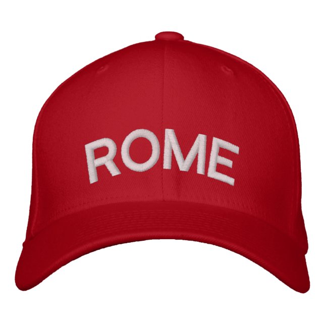 Rom Italien Anpassningsbar Baseball Cap Broderad Keps (Framsida)