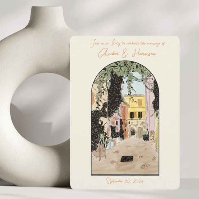 Rom Italien Bröllop spara datum Inbjudningar (Skapare uppladdad)