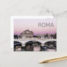 Rom Italien Castel Sant'Angelo Bridge Sunset