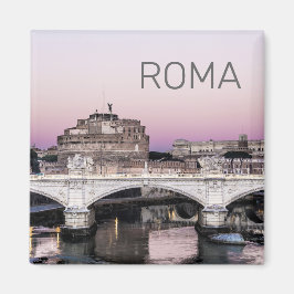 Rom Italien Castel Sant'Angelo Bridge Sunset Magnet