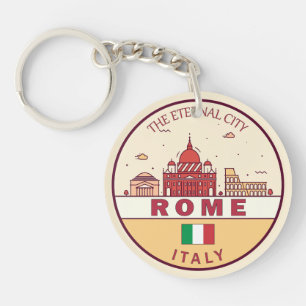 Rom Italien City Skyline Emblem