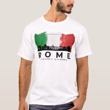 Rom Italien Cityscape Brush Flagga