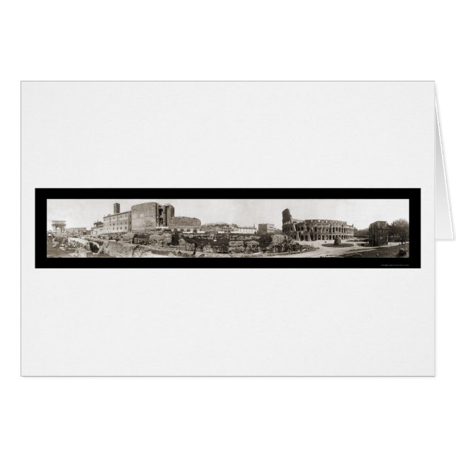 Rom, Italien Coliseum Photo 1909 Hälsningskort (Framsidan Horizontal)