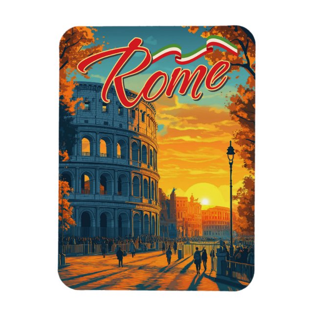 Rom, Italien: Colosseum Äventyr Travel Magnet (Vertikal)