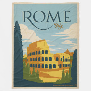 Rom, Italien Colosseum Fleecefilt