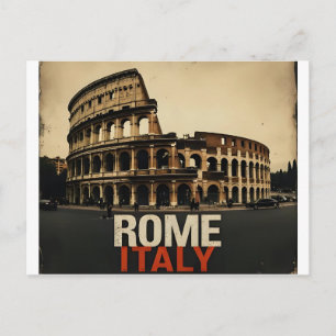 Rom Italien Colosseum Resa Konst Vintage Vykort