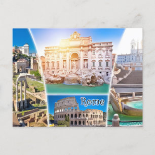 Rom Italien Colosseum Travel Art Vintage City Vykort