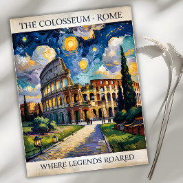 Rom Italien Colosseum Travel Van Gogh Starry Night Vykort