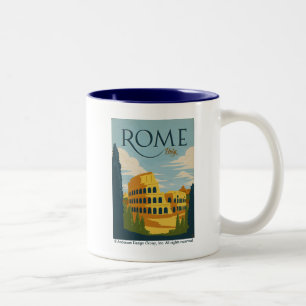 Rom, Italien Colosseum Två-Tonad Mugg