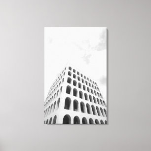 Rom Italien, EUR Palazzo del Lavoro Canvastryck