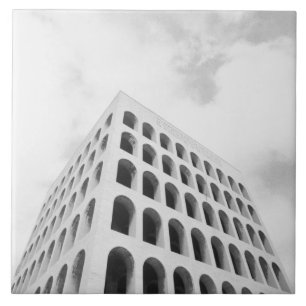 Rom Italien, EUR Palazzo del Lavoro Kakelplatta