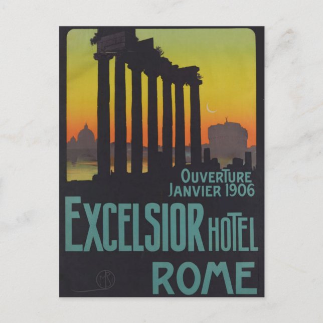 Rom Italien Europa Vintage resor Vykort (Framsida)
