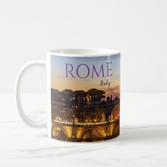 Rom Italien Kaffe Mugg Kupscen (Vänster)