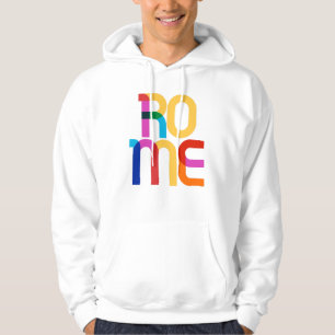 Rom Italien Pop Art Brev Hoodie