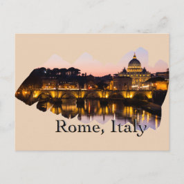 Rom, Italien: Romantic City i natt Vykort