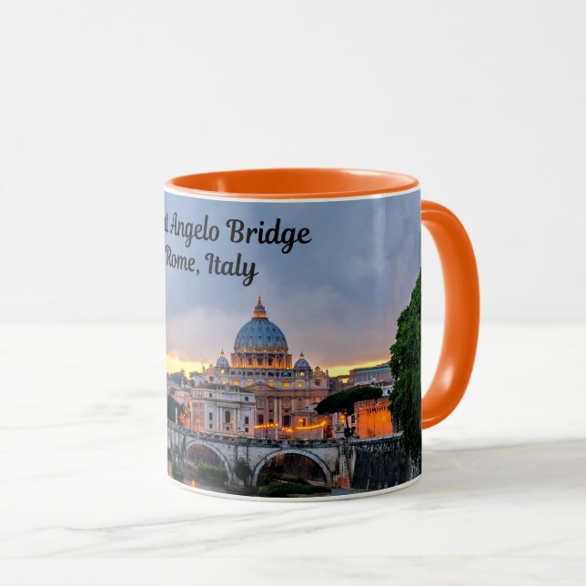Rom, Italien - Saint Angelo Bridge Mugg (Framsida höger)