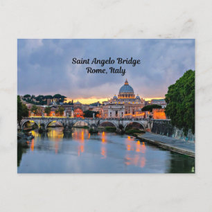 Rom, Italien - Saint Angelo Bridge Vykort