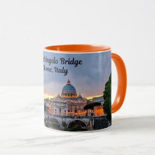 Rom, Italien - Sankta Angelo-bron, Mugg