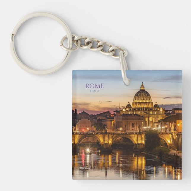 Rom Italien Scenia KeychainTravel Souvenir Gift (Framsidan)