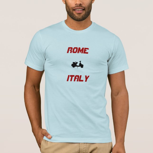 Rom, Italien Scooter T-shirt (Framsida)