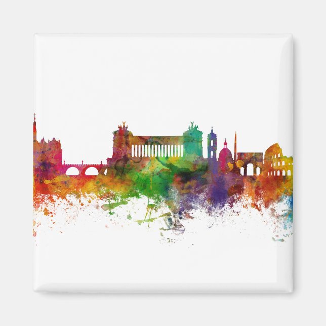 Rom Italien Skyline Magnet (Framsidan)