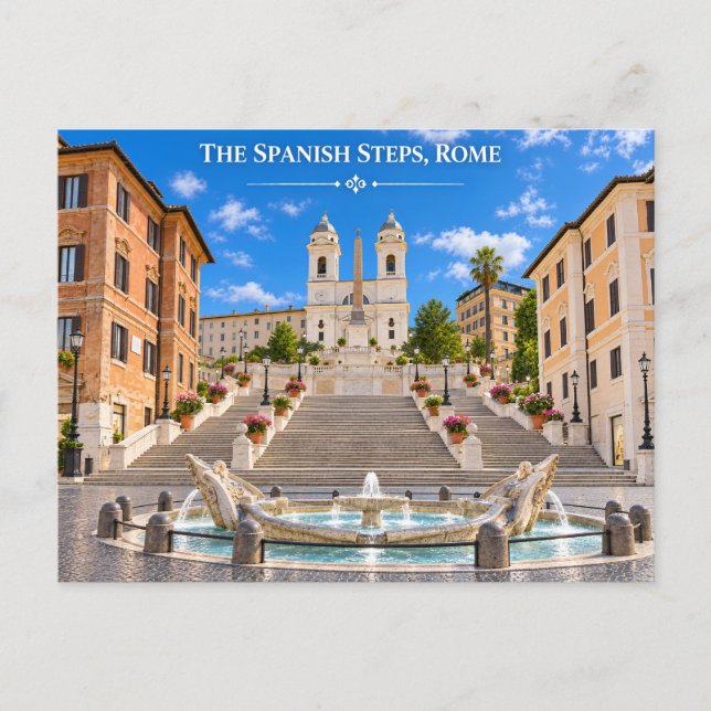 Rom Italien Spanska Trapporna vykort (Framsida)